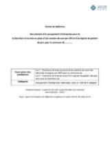 Terme de référence Recrutement d’un groupement d’entreprises pour la la fourniture et la mise en place d’une solution de suivi par GPS et d’un logiciel de gestion de parc